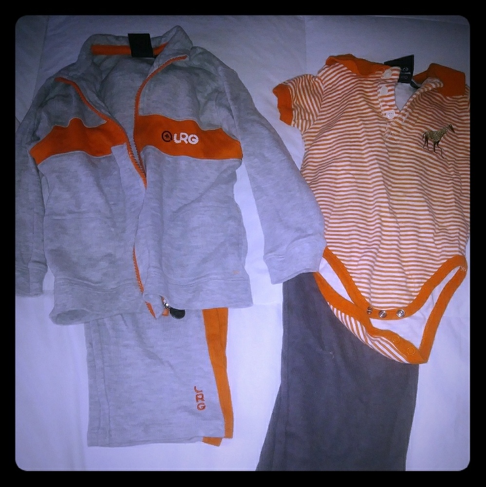 2 sets of toddler Boy's LRG Outfits